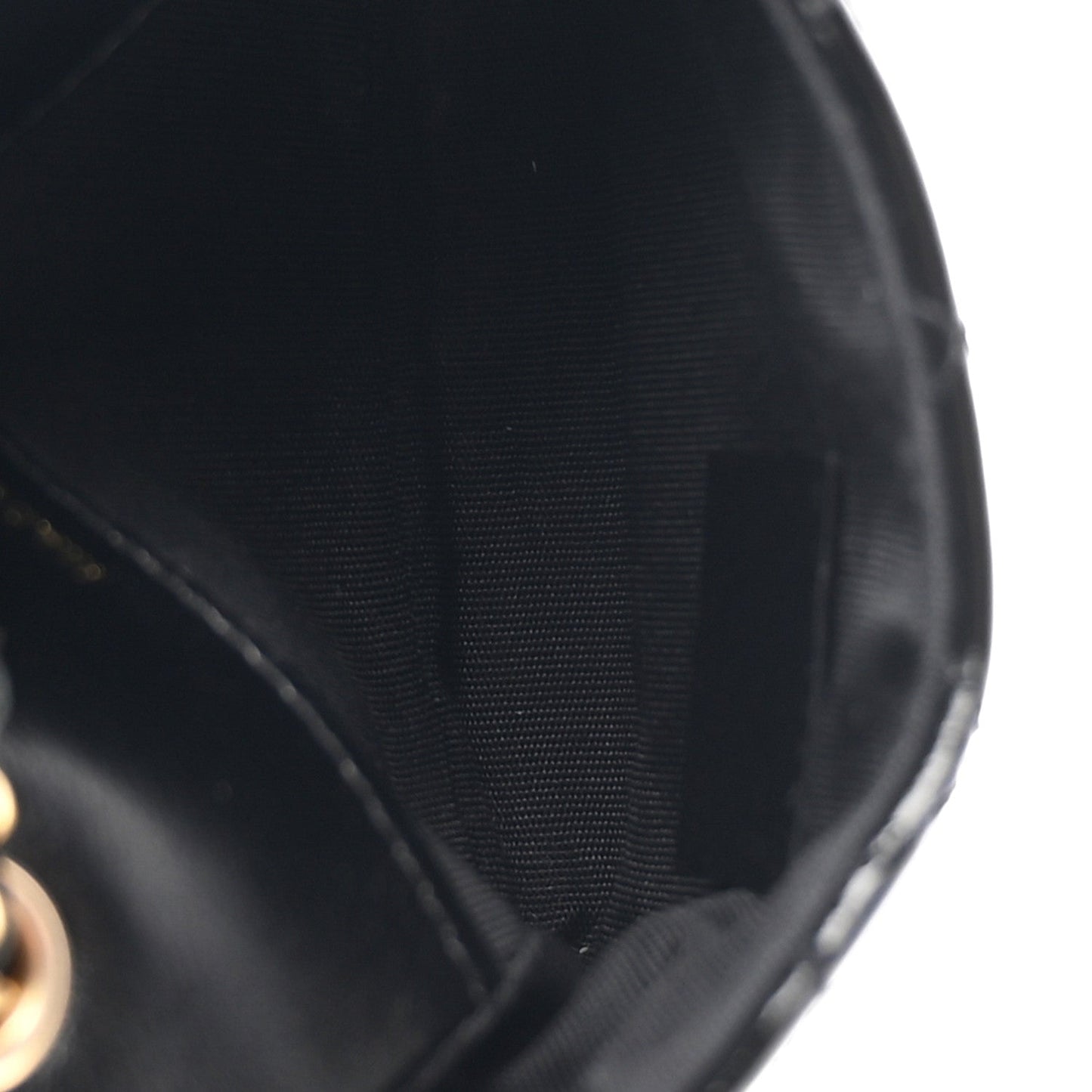 Shiny Aged Calfskin Quilted Waist Belt Bag Black