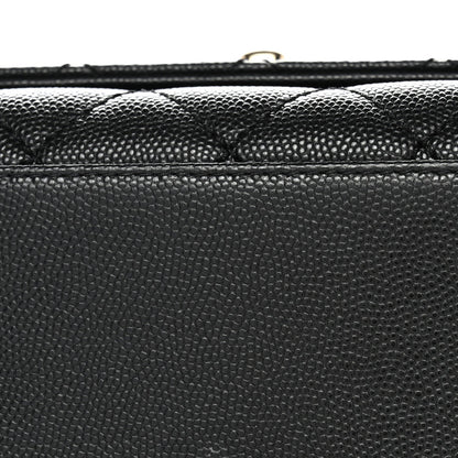 Caviar Quilted Extra Mini Coco Handle Flap Black