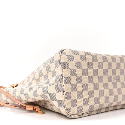 Damier Azur Neo Neverfull MM Rose Ballerine