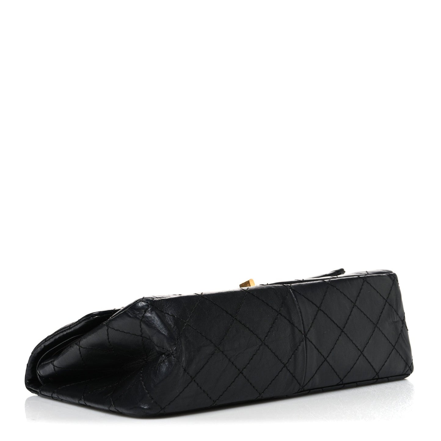 Aged Calfskin Quilted 2.55 Reissue 226 Flap Black