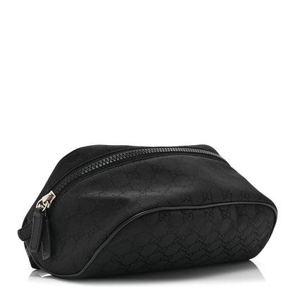 Nylon Monogram Fanny Pack Belt Bag Black