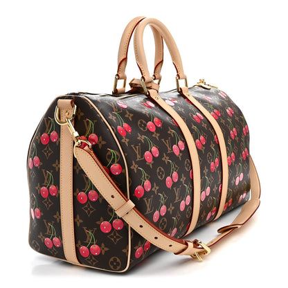 LV X TM Monogram Cerises Keepall Bandouliere 45