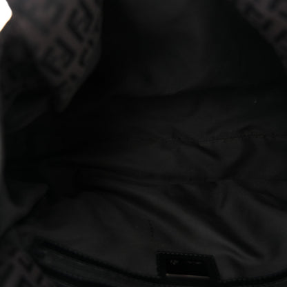 Zucchino Vitello Shoulder Bag Black Moro