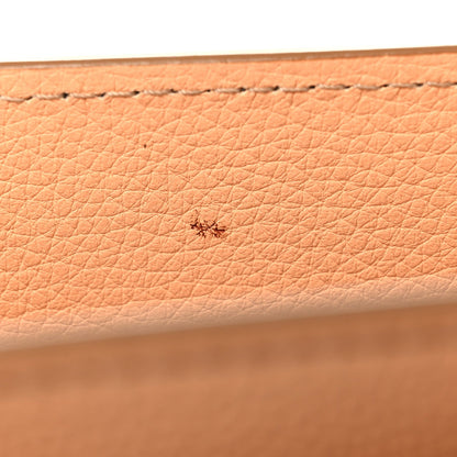 Grained Calfskin Mini Horizon Satchel Beige