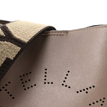 Eco Alter Nappa Perforated Logo Mini Crossbody Dark Taupe