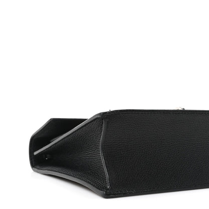 Grainy Calfskin Vintage Check Small Macken Crossbody Bag Black