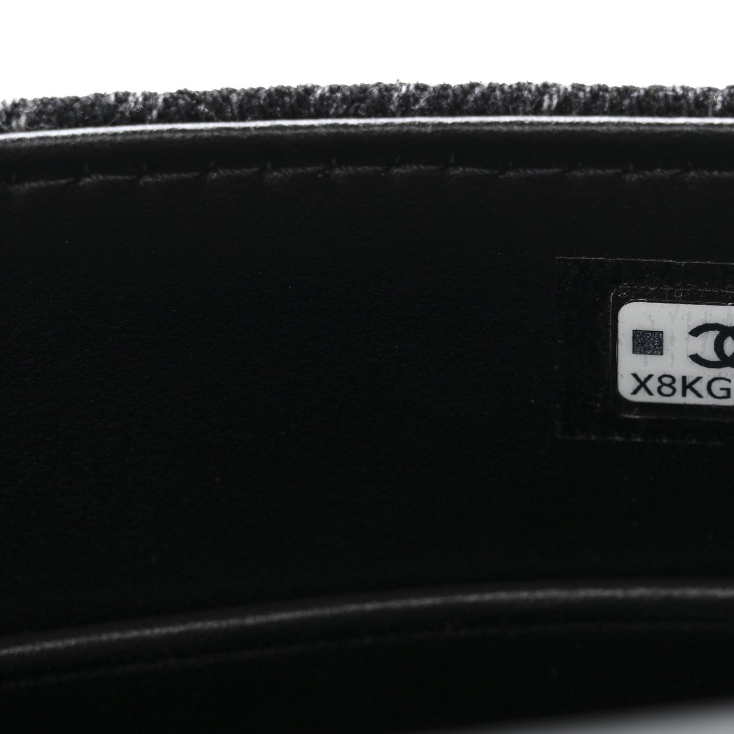 Washed Denim Quilted Coco Handle Clutch With Chain Black
