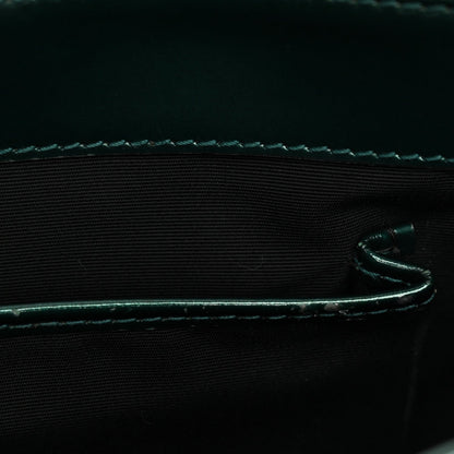 Iridescent Calfskin Serpenti Forever Shoulder Bag Emerald Green