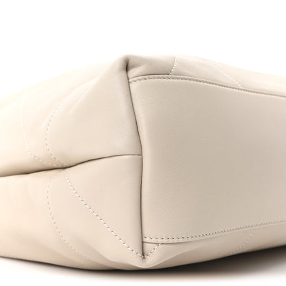 Lambskin Matelasse Large Jamie Pochon Crema Soft
