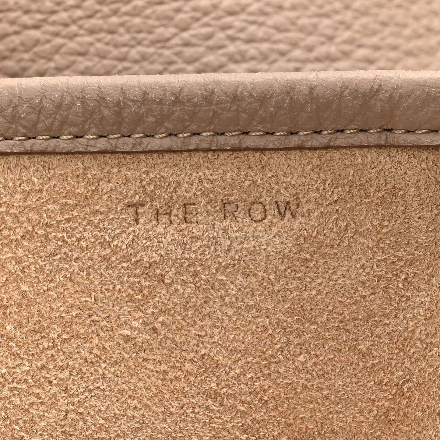Grained Calfskin Large N/S Park Tote Dark Taupe