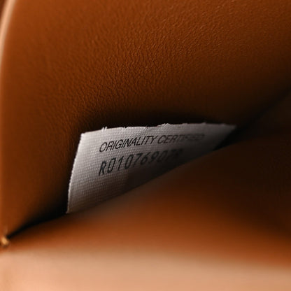 Suede Intrecciato Bang Bang Vanity Case Amber