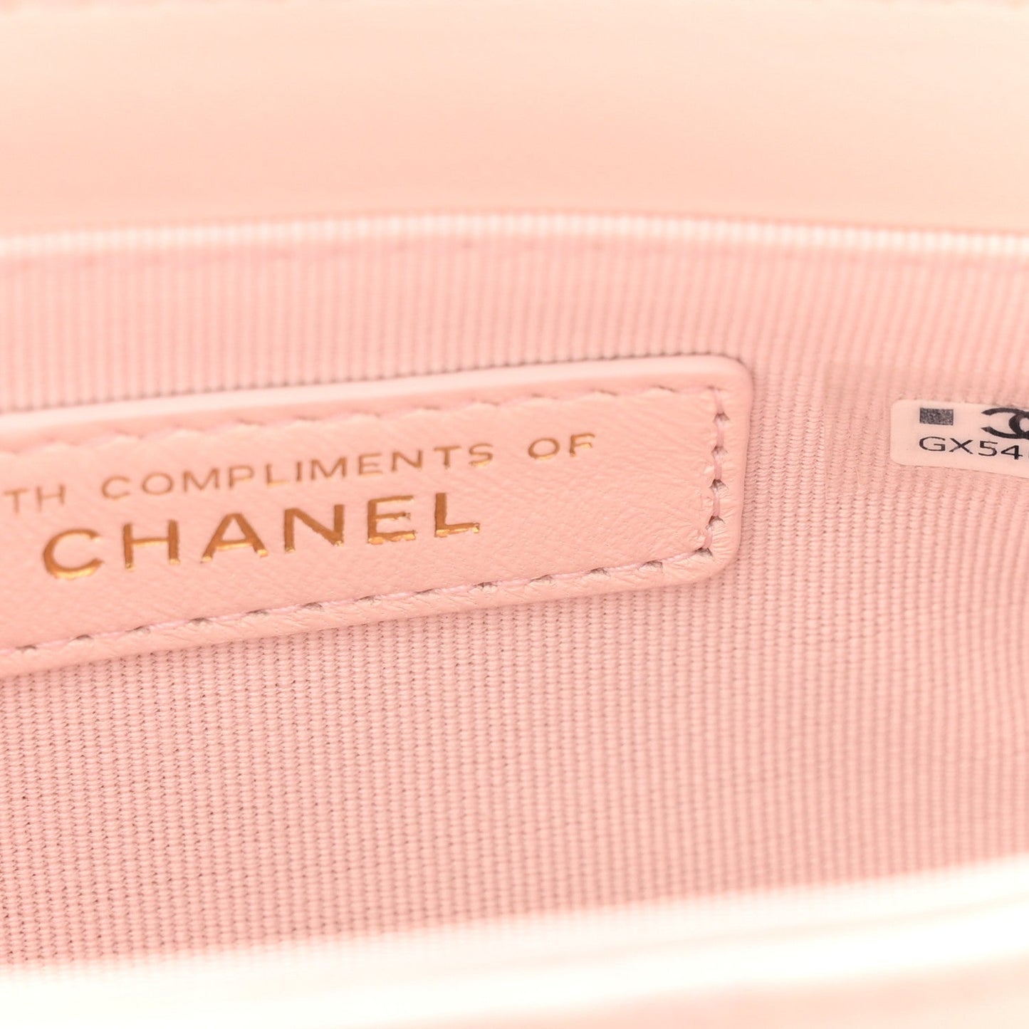 Lambskin Quilted Mini CC Chain Bag Light Pink