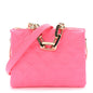 Calfskin Embossed Monogram Coussin BB Rose Fluo