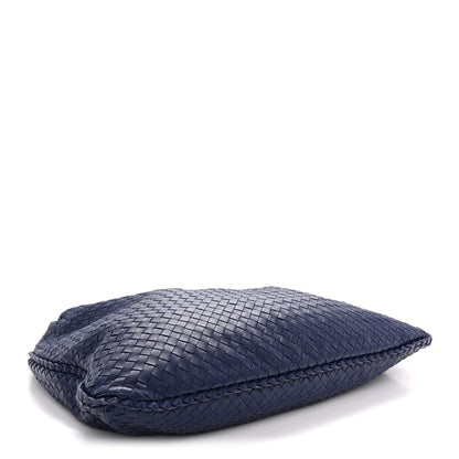 Nappa Intrecciato Maxi Veneta Hobo Sapphire