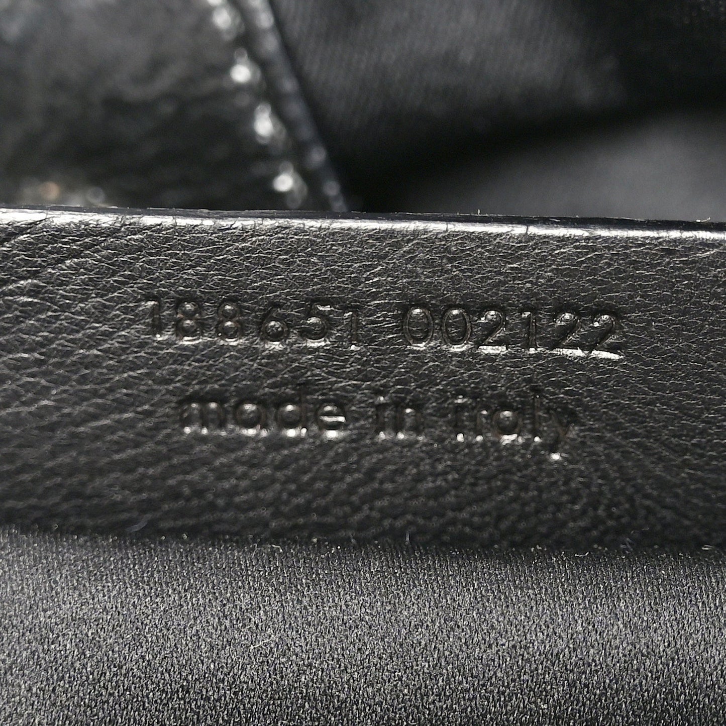 Textured Patent Y-Mail Tote Black