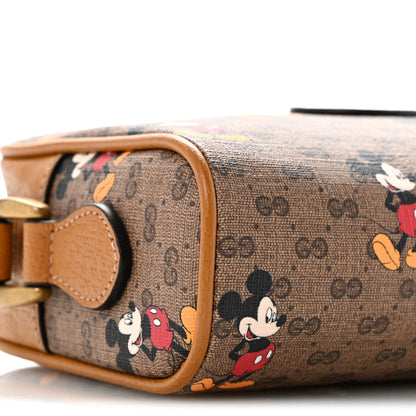 X DISNEY Mini Vintage GG Supreme Monogram Mickey Mouse Shoulder Bag  Beige Vintage Sun Oil