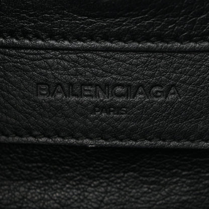 Grained Calfskin Papier Mini A4 Zip Around Tote Black
