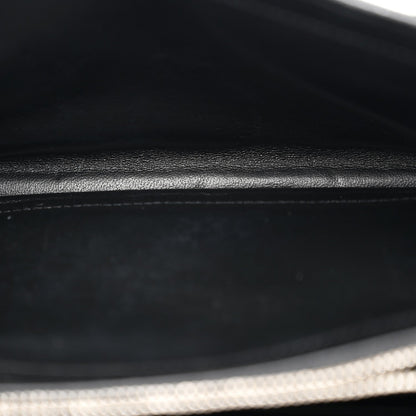 Grain De Poudre Matelasse Chevron Monogram Chain Wallet Black