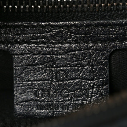 Monogram Medium Horsebit Chain Hobo Black