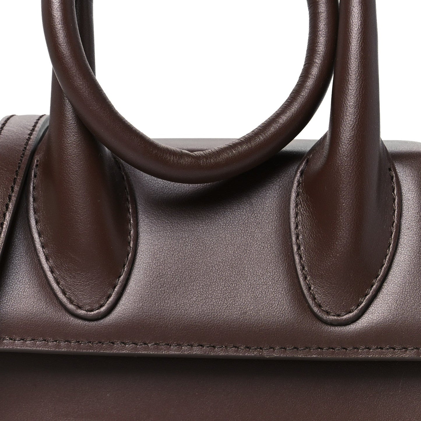 Smooth Calfskin Le Chiquito Noeud Dark Brown