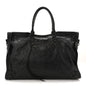 Arena Lambskin Brass Hardware Le City Travel Bag Black