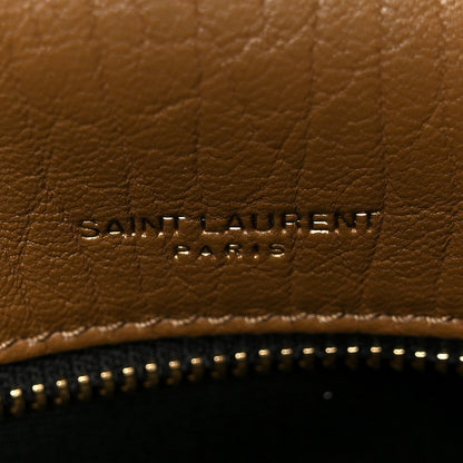 Grained Lambskin Monogram Large Niki Chain Satchel Dark Cork