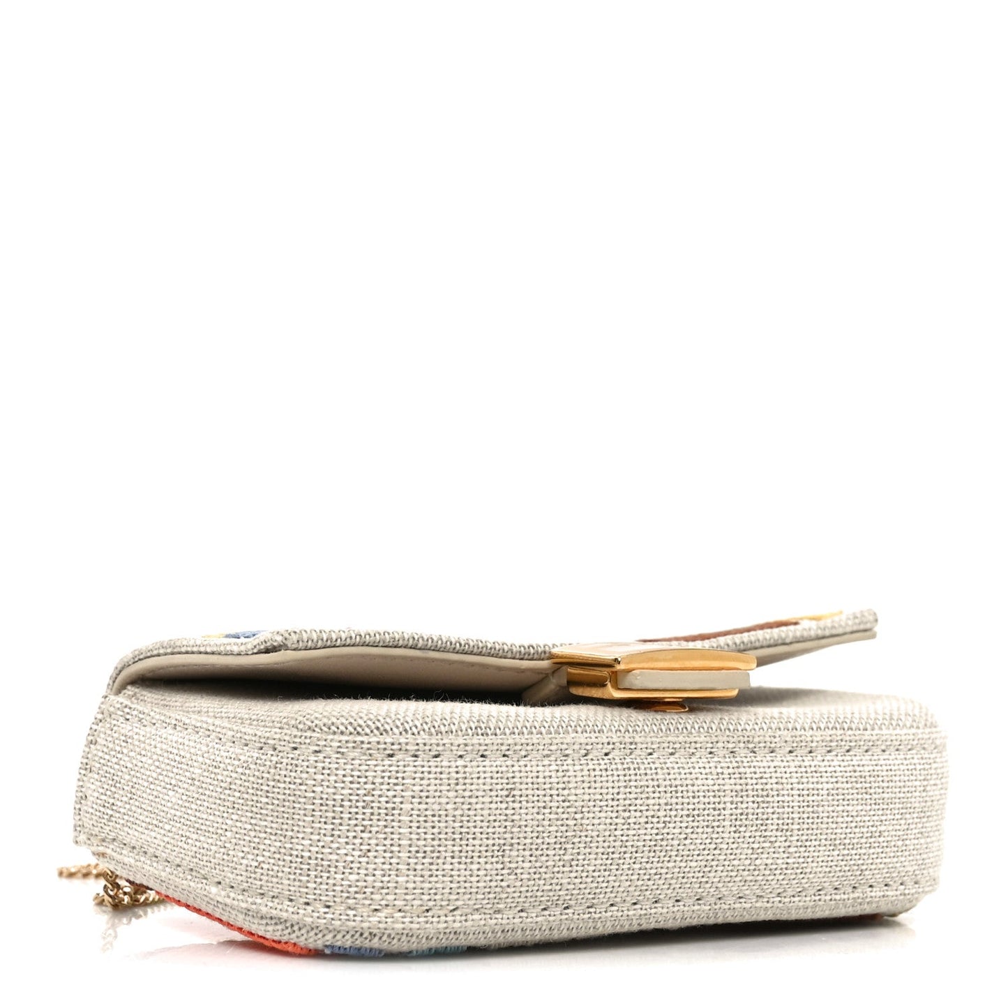 Kuban Canvas FF Embroidered Nano Baguette Charm Grezzo Multicolor