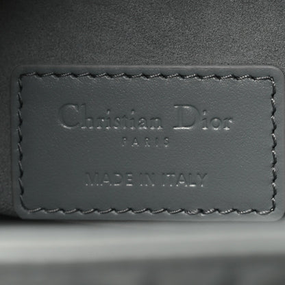 Calfskin Cannage Diamond Medium Lady D-Joy Grey