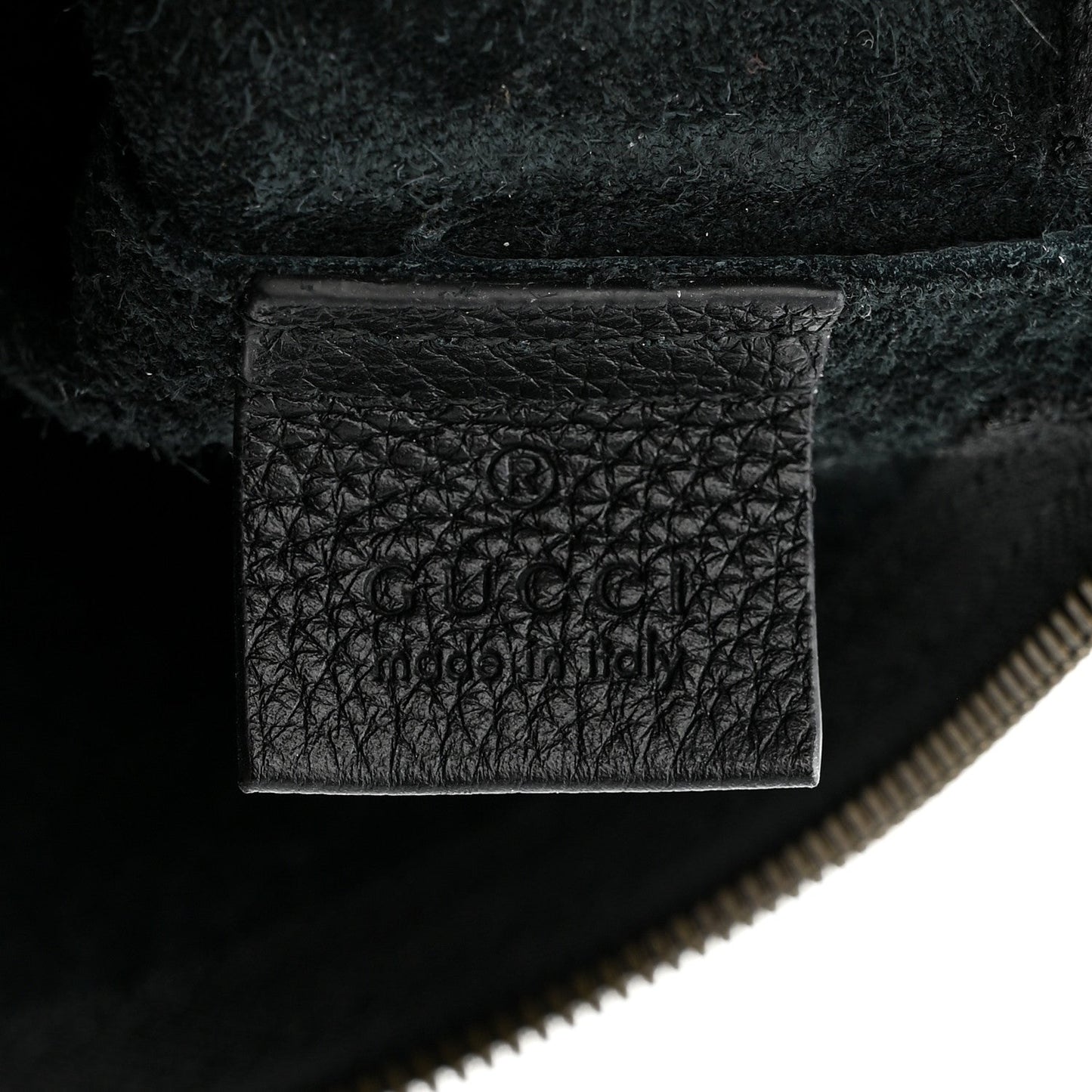 Pebbled Calfskin Medium Logo Portfolio Clutch Black