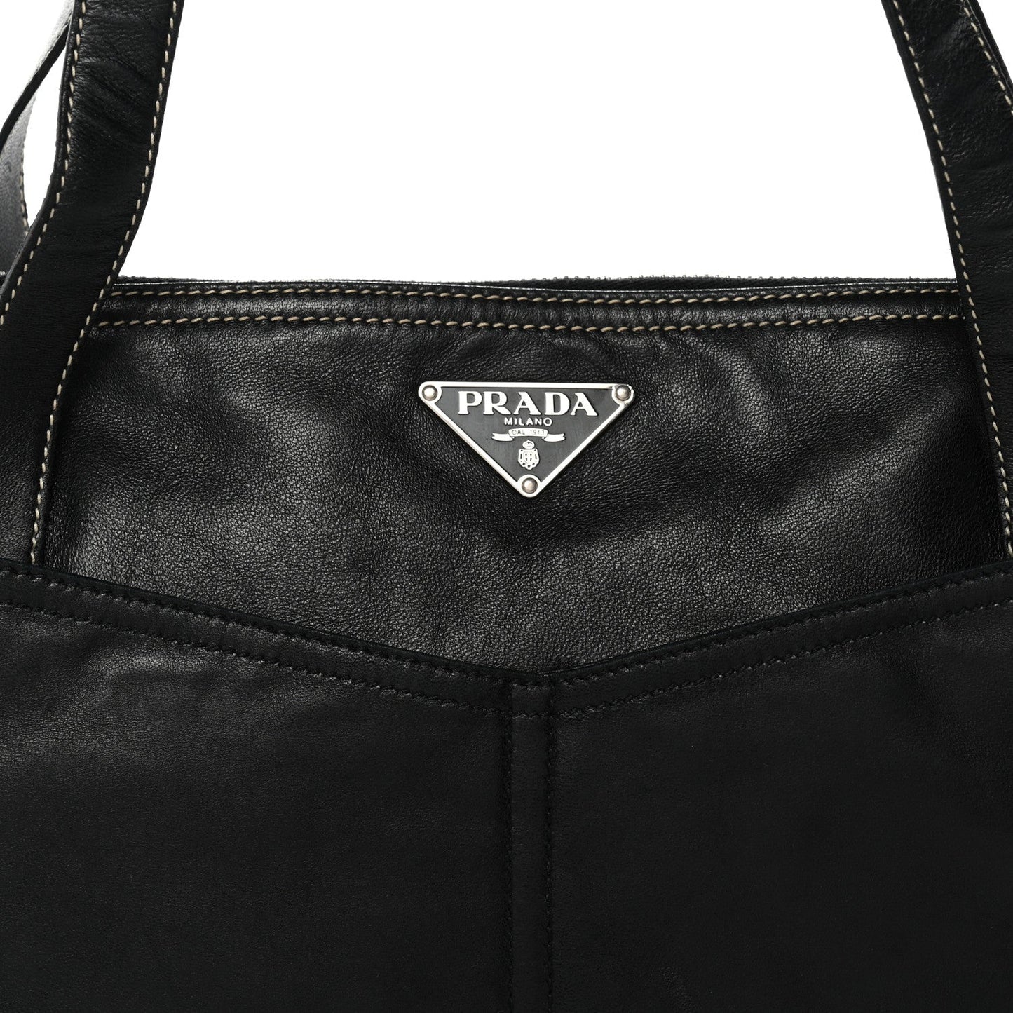 Nappa Pocket Satchel Black