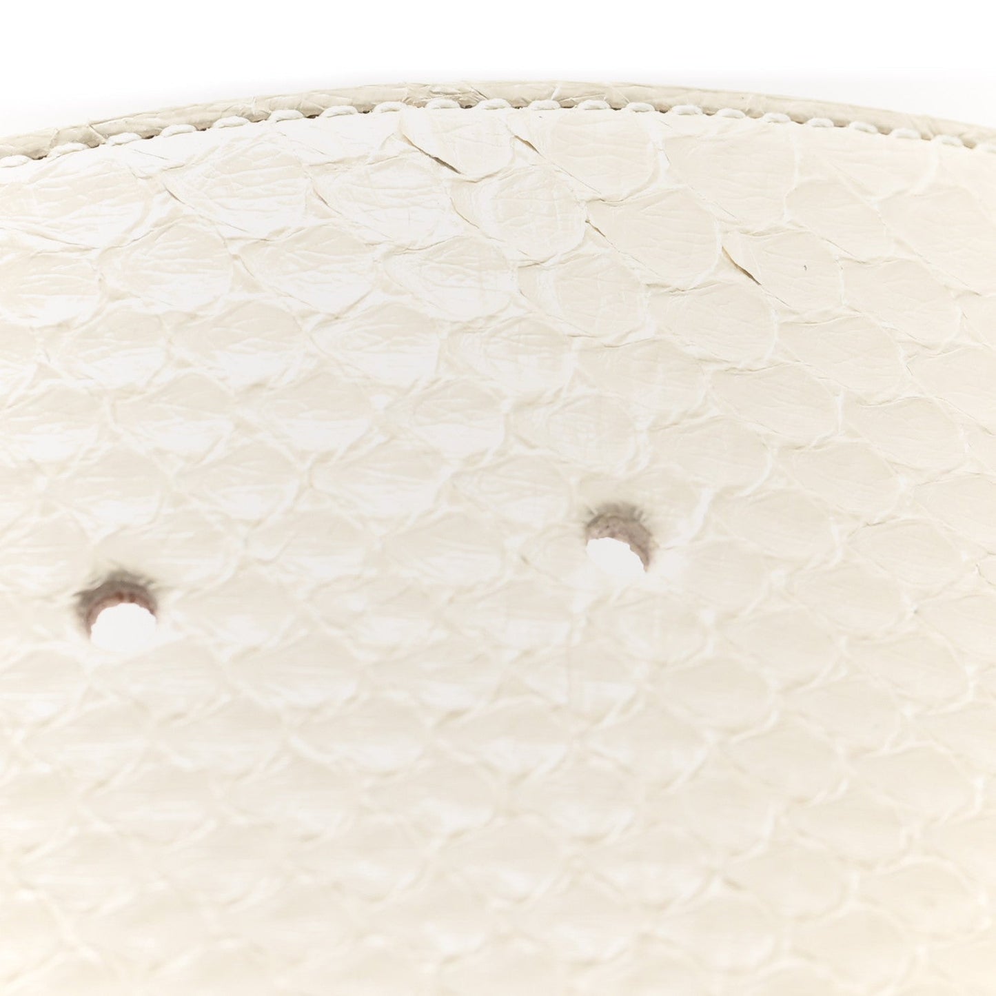 Snakeskin Corset Buckle Belt White