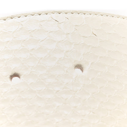 Snakeskin Corset Buckle Belt White