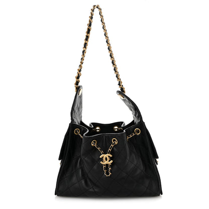 Caviar Quilted Small Chanel 25 Handbag Black