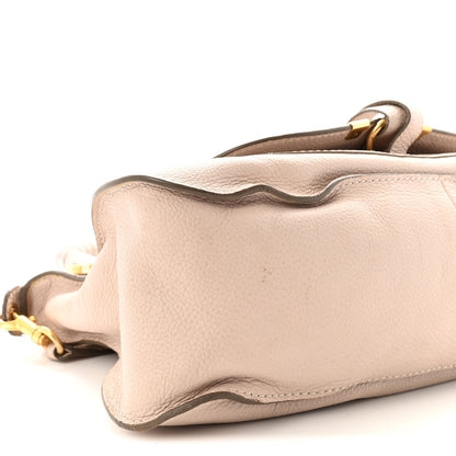 Calfskin Medium Marcie Satchel Abstract White