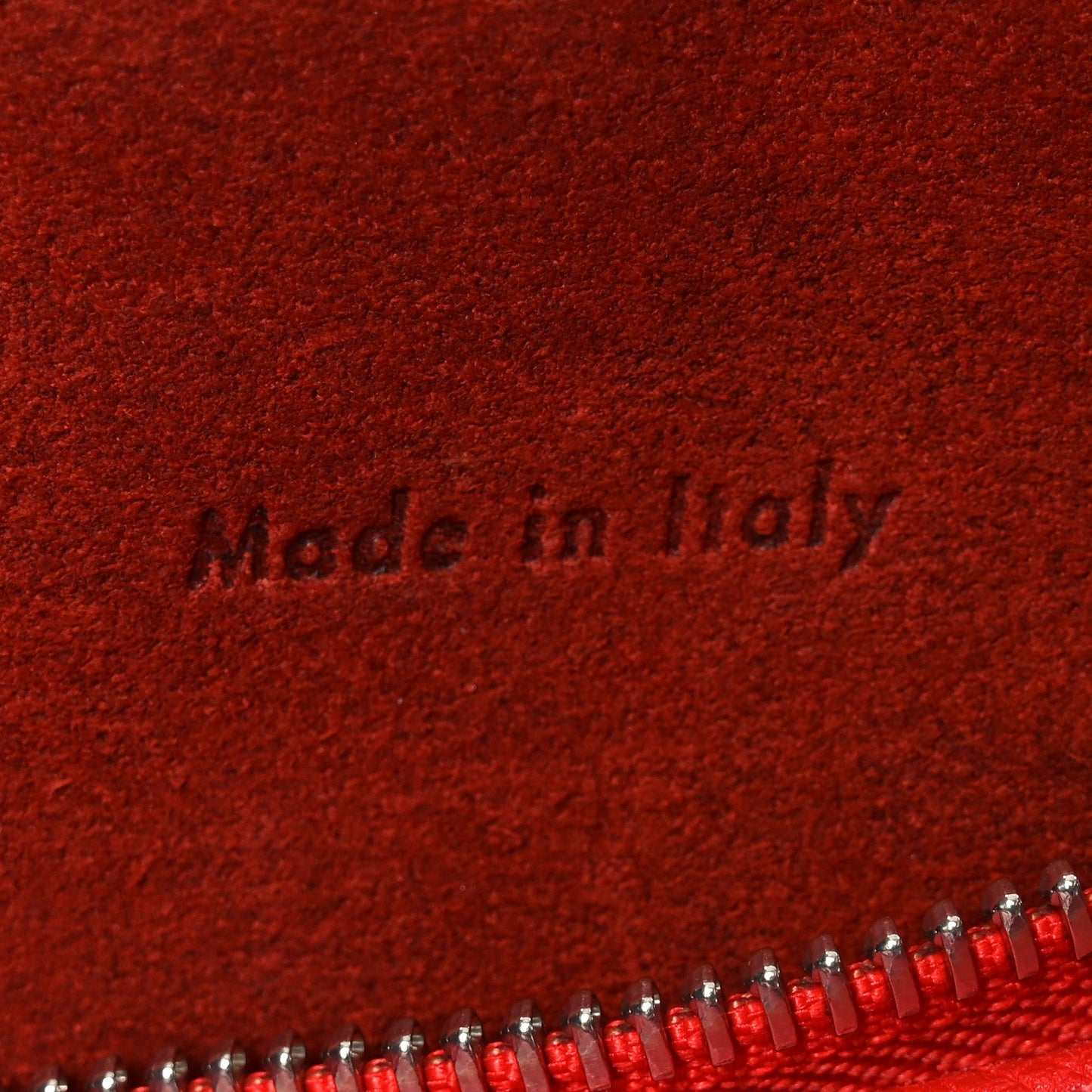 Grained Calfskin Mini Belt Bag Vermillion