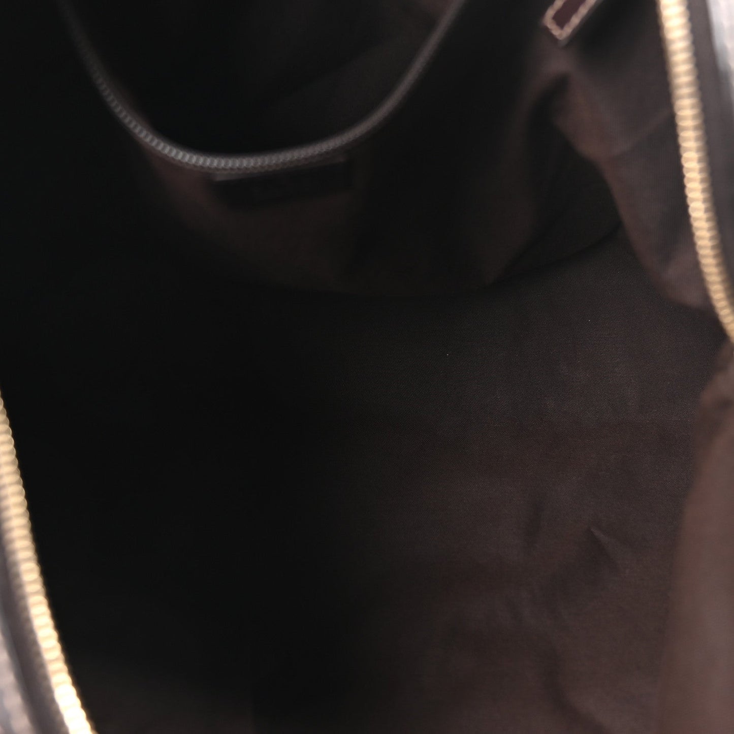 GG Plus Monogram Travel Bag Dark Brown