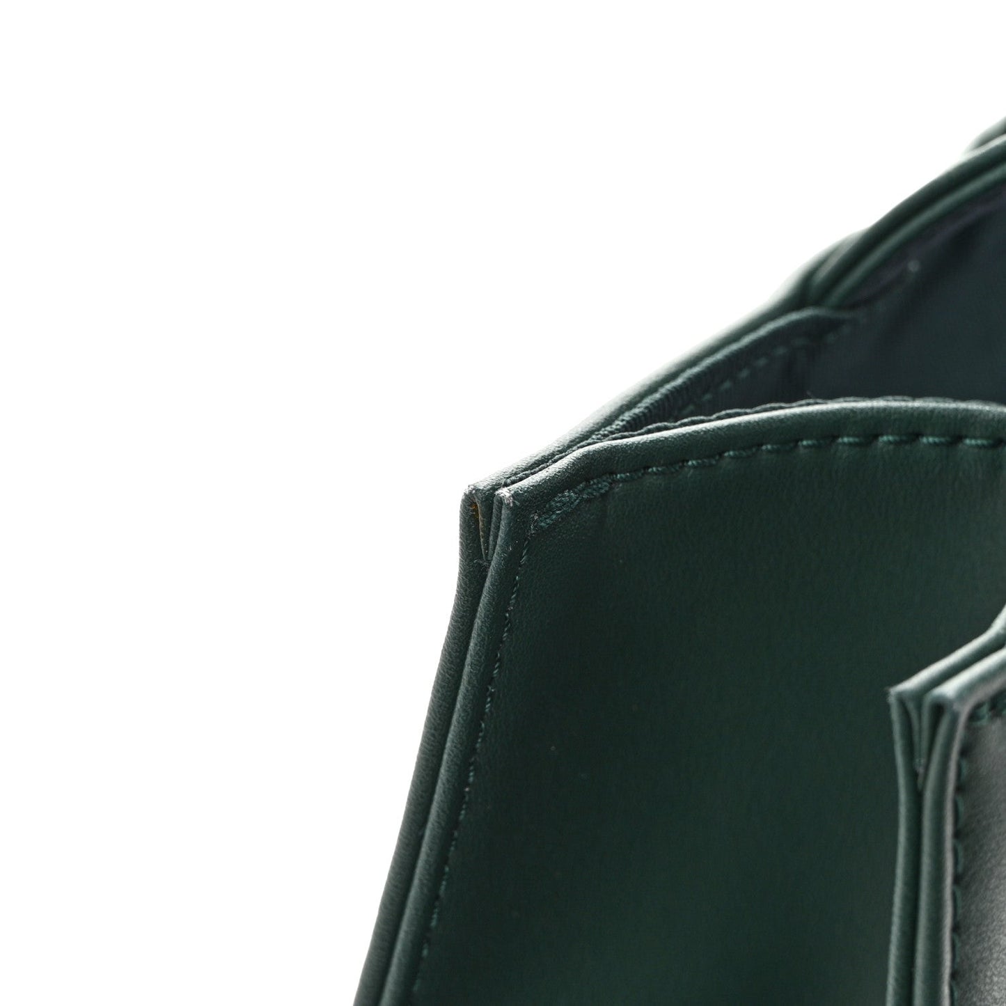 Vegan Leather Medium Shopping Bag Dark Olive