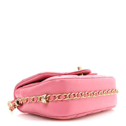 Lambskin Quilted CC Small Dynasty Flap Pink