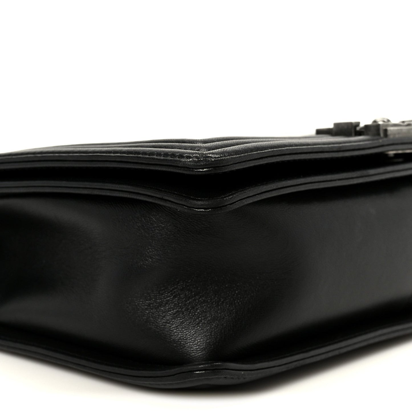 Calfskin Quilted New Medium Boy Flap Black
