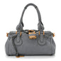 Calfskin Medium Paddington Satchel Blue