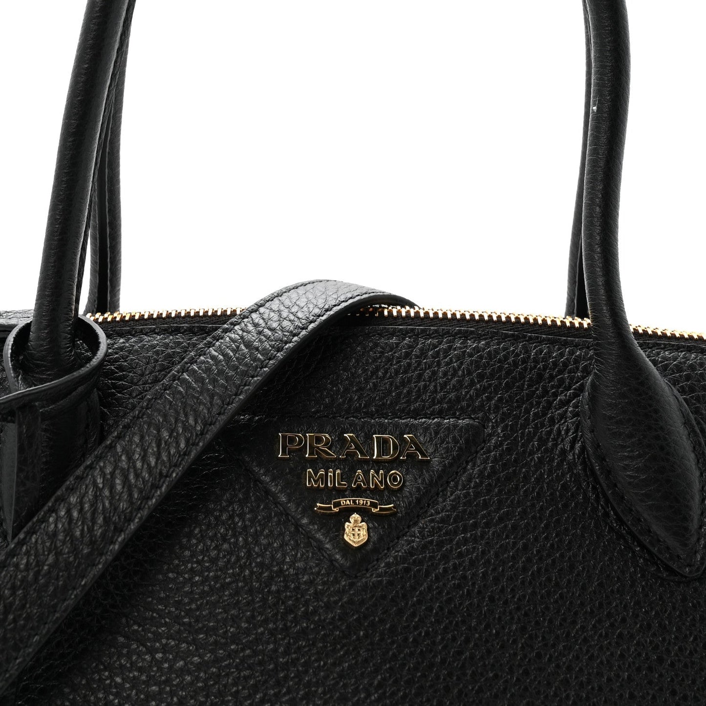 Vitello Daino Small Tote Black