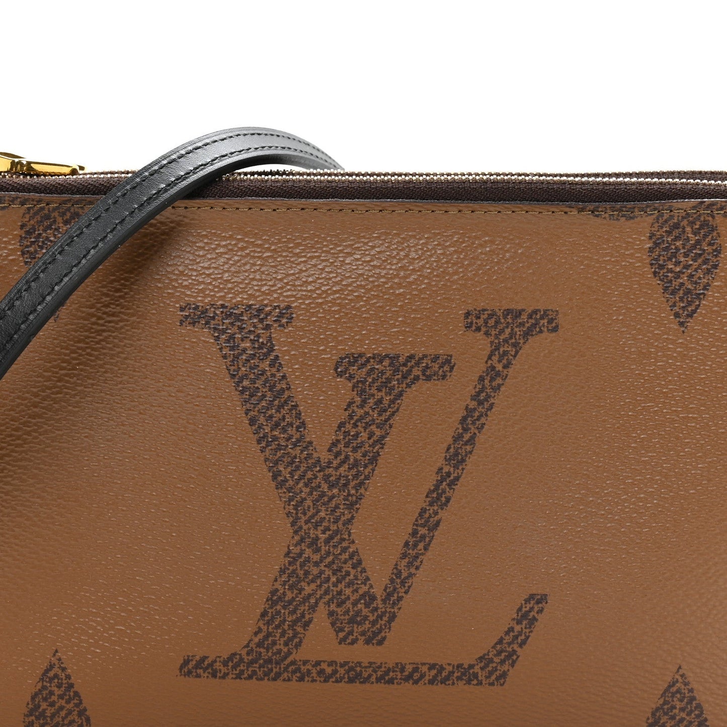 Reverse Monogram Giant Double Zip Pochette