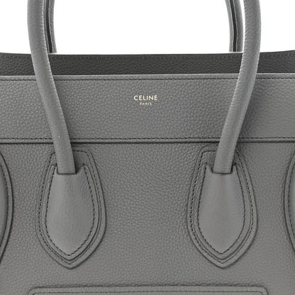 Baby Drummed Calfskin Micro Luggage Kohl