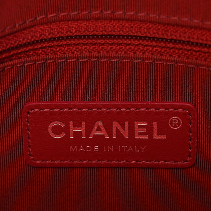 Calfskin Chain 20s Signature Bowling Bag Red