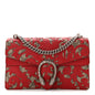 GG Supreme Monogram Arabesque Dionysus Shoulder Bag Hibiscus Red