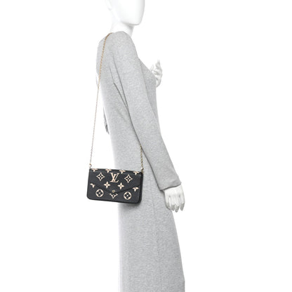 Empreinte Monogram Giant Felicie Pochette Black Beige