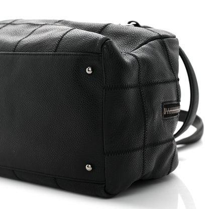 Caviar Square Stitched Bowler Black
