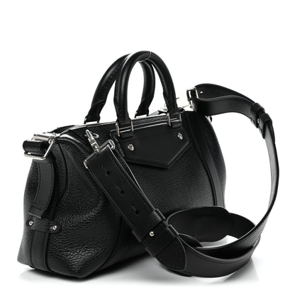 Pixel Lambskin LV Biker PM Black