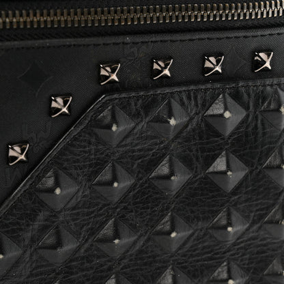 Nylon Monogram Studded Stark Medium Backpack Black