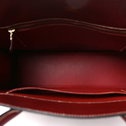 Veau Grain Lisse White Bus 40 Rouge Vif